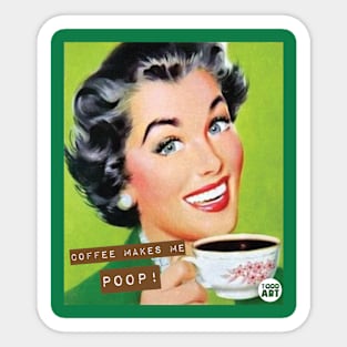 coffee poop Sticker